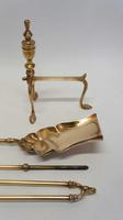 Three piece Victorian 27" Brass Fire Irons or Companion se plus Andirons (5 of 15) Three piece Victorian 27" Brass Fire Irons or Companion se plus Andirons (5 of 15)