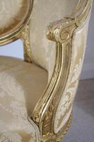 Pair of 19th Century French Gilt Louis XVI Style Armchairs (14 of 19) Pair of 19th Century French Gilt Louis XVI Style Armchairs (14 of 19)