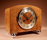 Art Deco Black Forest Very Stylish Walnut Mantel Clock c.1940 (7 of 8) Art Deco Black Forest Very Stylish Walnut Mantel Clock c.1940 (7 of 8)