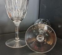 Pair Of Early Victorian Hand Cut Wine Glasses c.1845. (2 of 4) Pair Of Early Victorian Hand Cut Wine Glasses c.1845. (2 of 4)
