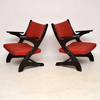 1960's Pair of Vintage Italian Armchairs (2 of 12) 1960's Pair of Vintage Italian Armchairs (2 of 12)