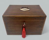 Antique English Mahogany Georgian Double Tea Caddy Attrib Gillows 18th Century
