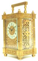 Fantastic French 8-day Fleur De Lis Decorated Panel 8-day Carriage Clock Timepiece c1890 (4 of 10) Fantastic French 8-day Fleur De Lis Decorated Panel 8-day Carriage Clock Timepiece c1890 (4 of 10)