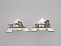 Pair of Edwardian Silver Cocktail Menu Holders by Goldsmiths & Silversmiths, London, 1905 (7 of 10) Pair of Edwardian Silver Cocktail Menu Holders by Goldsmiths & Silversmiths, London, 1905 (7 of 10)