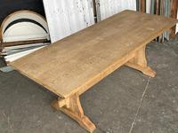 French Bleached Oak Trestle End Farmhouse Dining Table (7 of 19) French Bleached Oak Trestle End Farmhouse Dining Table (7 of 19)