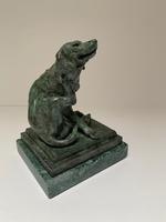 Charles Valton - 19th Century Bronze of Hound Scratching (3 of 5) Charles Valton - 19th Century Bronze of Hound Scratching (3 of 5)