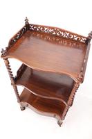 Antique Victorian 3 Tier Rosewood Whatnot (10 of 13) Antique Victorian 3 Tier Rosewood Whatnot (10 of 13)