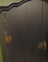 Vintage Black Painted 1950s Armoire Wardrobe, Gothic Shabby Chic (16 of 16) Vintage Black Painted 1950s Armoire Wardrobe, Gothic Shabby Chic (16 of 16)