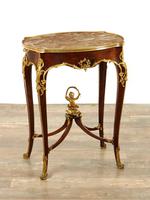 A Fine Early 20th Century French Mahogany and Ormolu Mounted Table in the Manner of Francois Linke