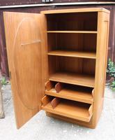 1900's Satin Walnut 1 Door Mirrored Round Corner Fitted Wardrobe (3 of 5) 1900's Satin Walnut 1 Door Mirrored Round Corner Fitted Wardrobe (3 of 5)