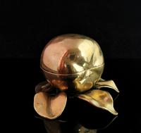Antique Victorian Brass Inkwell, Apple (2 of 13) Antique Victorian Brass Inkwell, Apple (2 of 13)