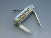 Victorian Silver & Enamel Combination Vesta Case/ Pen Knife / Pencil / Button Hook - Horse Racing by Alfred Fuller, London 1887 (4 of 14) Victorian Silver & Enamel Combination Vesta Case/ Pen Knife / Pencil / Button Hook - Horse Racing by Alfred Fuller, London 1887 (4 of 14)