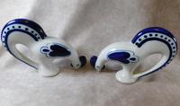 Pair of Gzhel Blue & White Porcelain "Pecking Chickens" (3 of 10) Pair of Gzhel Blue & White Porcelain "Pecking Chickens" (3 of 10)