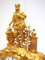 Antique Empire 8-day French Ormolu Mantle Clock – Figural Mantel Clock With Glass Dome (10 of 12) Antique Empire 8-day French Ormolu Mantle Clock – Figural Mantel Clock With Glass Dome (10 of 12)