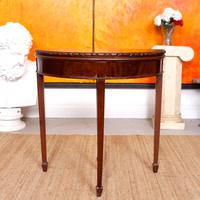 Edwardian Demilune Card Table Circular Mahogany (2 of 12) Edwardian Demilune Card Table Circular Mahogany (2 of 12)