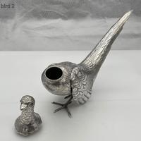 Antique Large Pair of European Sterling Silver Pheasants c.1900 (8 of 10) Antique Large Pair of European Sterling Silver Pheasants c.1900 (8 of 10)