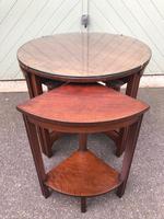 Edwardian Mahogany Round Nest of 5 Tables (4 of 9) Edwardian Mahogany Round Nest of 5 Tables (4 of 9)