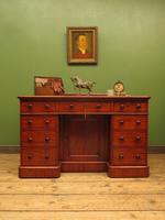 Victorian Antique Pedestal Desk, Hobbs & Co London (22 of 24) Victorian Antique Pedestal Desk, Hobbs & Co London (22 of 24)