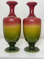 Near Pair Beautiful Art Nouveau Small Earthenware Round Vases (2 of 24) Near Pair Beautiful Art Nouveau Small Earthenware Round Vases (2 of 24)