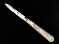 Silver Bladed & Mother of Pearl Fruit Knife (5 of 5) Silver Bladed & Mother of Pearl Fruit Knife (5 of 5)