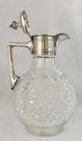 Silver & Crystalclaret Jug. Sheffield 1894. (9 of 10) Silver & Crystalclaret Jug. Sheffield 1894. (9 of 10)