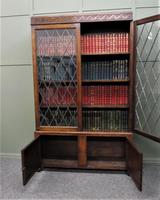 Oak Leaded Door Bookcase (9 of 9) Oak Leaded Door Bookcase (9 of 9)