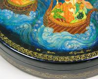 Antique Hand Painted Russian Lidded Box (8 of 9) Antique Hand Painted Russian Lidded Box (8 of 9)