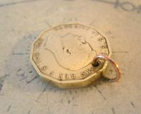 Vintage Pocket Watch Chain Fob 1940 WW2 King George V1 Threpenny Bit Coin Fob (6 of 7) Vintage Pocket Watch Chain Fob 1940 WW2 King George V1 Threpenny Bit Coin Fob (6 of 7)