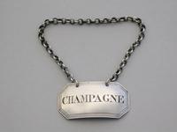 George IV Silver Wine Label 'Champagne' by John Reily, London, 1825 (3 of 7) George IV Silver Wine Label 'Champagne' by John Reily, London, 1825 (3 of 7)