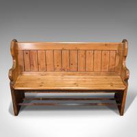 Antique Hallway Bench, English, Pine, Reception, Pew, Ecclesiastic, Victorian (8 of 12) Antique Hallway Bench, English, Pine, Reception, Pew, Ecclesiastic, Victorian (8 of 12)