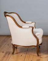 Large French Louis XV Style Walnut Bergere Upholstered Armchair (2 of 11) Large French Louis XV Style Walnut Bergere Upholstered Armchair (2 of 11)