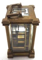 Rare Antique French 8-day Carriage Clock Unusual Masked Dial Case with Sweeping Secs Hand (5 of 12) Rare Antique French 8-day Carriage Clock Unusual Masked Dial Case with Sweeping Secs Hand (5 of 12)