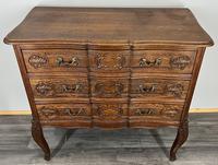 Chest of Drawers Vintage French Oak Brass Handle Cabinet LOT 3770