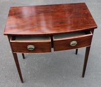 1900's Mahogany Bow Side Table with Drawer (2 of 4) 1900's Mahogany Bow Side Table with Drawer (2 of 4)