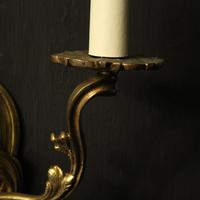 French Pair Of Gilded Twin Arm Wall Lights Oka04080 (5 of 10) French Pair Of Gilded Twin Arm Wall Lights Oka04080 (5 of 10)