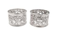 Pair of Antique Edwardian Sterling Silver Napkin Rings in Case 1903 (4 of 9) Pair of Antique Edwardian Sterling Silver Napkin Rings in Case 1903 (4 of 9)