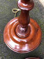 Pair of Antique Mahogany Floor Standard Lamps (7 of 8) Pair of Antique Mahogany Floor Standard Lamps (7 of 8)