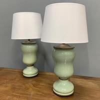 Pair of Art Deco Teal Blue Ceramic Lamps (2 of 8) Pair of Art Deco Teal Blue Ceramic Lamps (2 of 8)