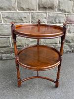 Antique Round Oak Trolley Bar Cart (1 of 8)
