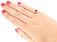 1.03ct Thai Ruby & 0.28ct Diamond, 18ct Yellow Gold Cluster Ring c.1930 (10 of 12) 1.03ct Thai Ruby & 0.28ct Diamond, 18ct Yellow Gold Cluster Ring c.1930 (10 of 12)