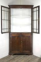 19th Century Antique Oak Glazed Corner Cupboard (8 of 10) 19th Century Antique Oak Glazed Corner Cupboard (8 of 10)