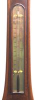 Good Mahogany Flame Mahogany Barometer Thermometer with Arched Top (7 of 9) Good Mahogany Flame Mahogany Barometer Thermometer with Arched Top (7 of 9)