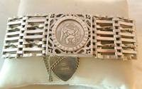 Vintage Sterling Silver Gate Bracelet 1976 St Christopher & Heart Padlock 34.3 Grams (2 of 12) Vintage Sterling Silver Gate Bracelet 1976 St Christopher & Heart Padlock 34.3 Grams (2 of 12)