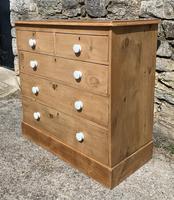 Antique Victorian Stripped Pine Chest of Drawers (3 of 15) Antique Victorian Stripped Pine Chest of Drawers (3 of 15)