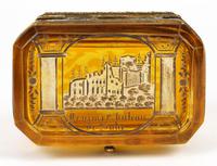 Bohemian Antique Engraved Metal Mounted Overlay Yellow Glass Sugar Casket 19th Century (13 of 19) Bohemian Antique Engraved Metal Mounted Overlay Yellow Glass Sugar Casket 19th Century (13 of 19)