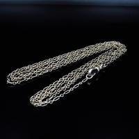 Antique Victorian Sterling Silver Long Guard Muff Chain Necklace with Dog Clip (4 of 8) Antique Victorian Sterling Silver Long Guard Muff Chain Necklace with Dog Clip (4 of 8)