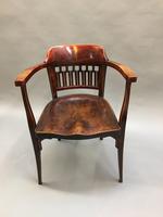 Secession Desk Chair by Otto Wagner, stamped (11 of 11) Secession Desk Chair by Otto Wagner, stamped (11 of 11)
