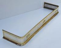 19th Century Neat Size Brass Fender (2 of 4) 19th Century Neat Size Brass Fender (2 of 4)