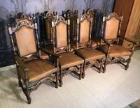 Quality Set of Eight Carolean Style Oak Dining Chairs (9 of 22) Quality Set of Eight Carolean Style Oak Dining Chairs (9 of 22)
