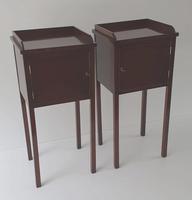 Pair of Hand Made 20th Century Mahogany Pot Cupboards (2 of 4) Pair of Hand Made 20th Century Mahogany Pot Cupboards (2 of 4)
